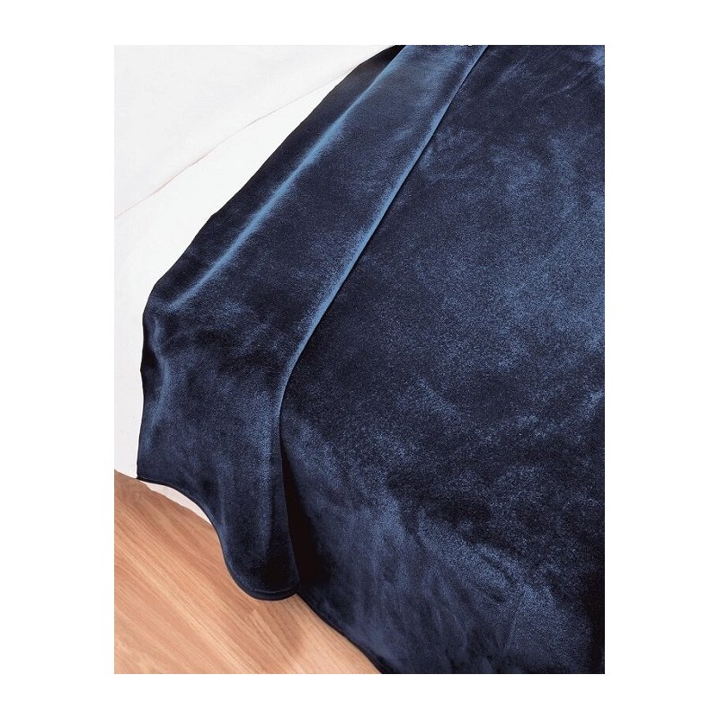 Manta Lisa Piel Azul Klein