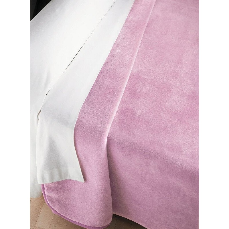 Manta Lisa Piel Malva