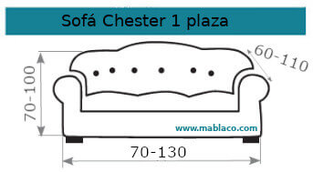 Funda Sofá Chester 1 plaza