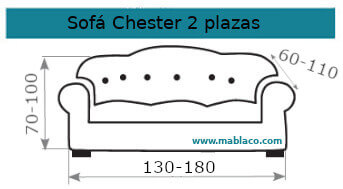 Funda Sofá Chester 2 plazas