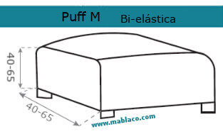 Funda Puff M Bielástica Milán