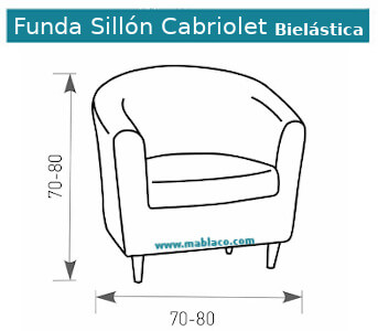 Medidas Funda Sillón Cabriolet