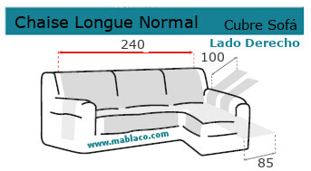 Medida Chaise Longue Normal