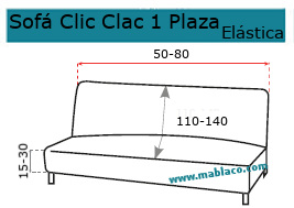 Funda Sofá Clic Clac 1 plaza Teide
