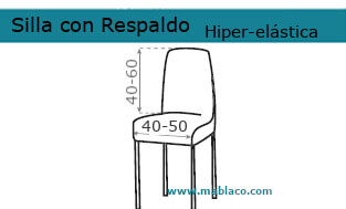 Funda de Silla con respaldo Milos Hiper-Elástca