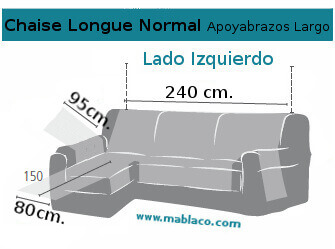 Medida Chaise Longue Normal