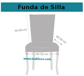 Funda de Silla con respaldo Danubio