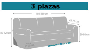 FUNDA SOFA RELAX JAZ 3 ASIENTOS TIPOS DE FUNDAS DE SILLA Y SOFÁ 3 PLAZAS + 3  ASIENTOS