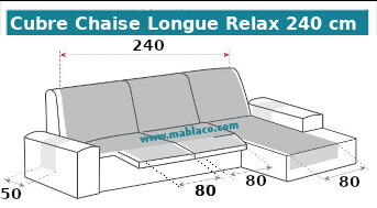 Cubre Chaise Longue Relax 240 cm