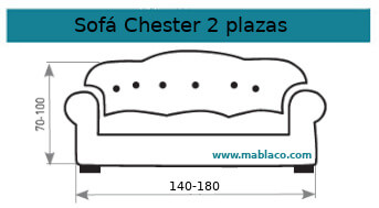 Funda Sofá Chester 2 plazas