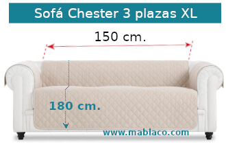 Funda Sofá Chester 3 plazas XL